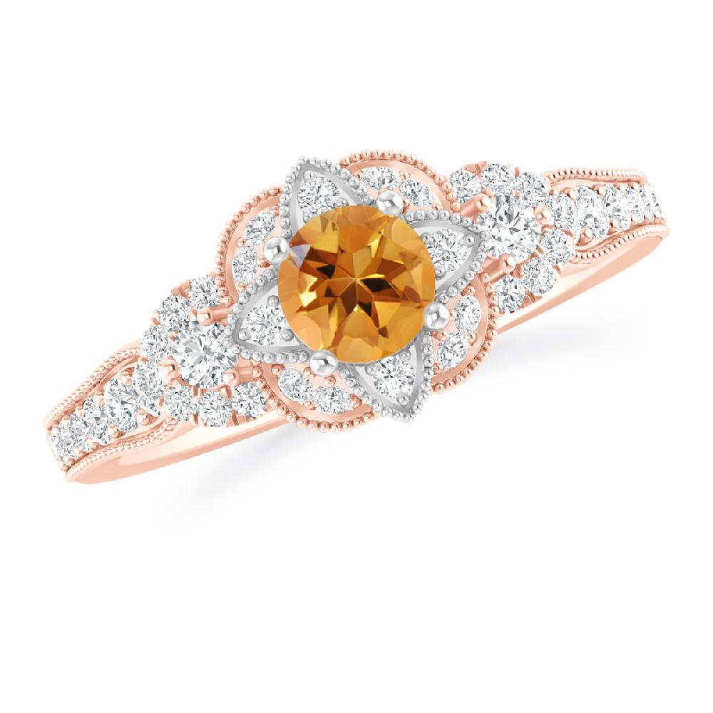 Rose Gold - Citrine