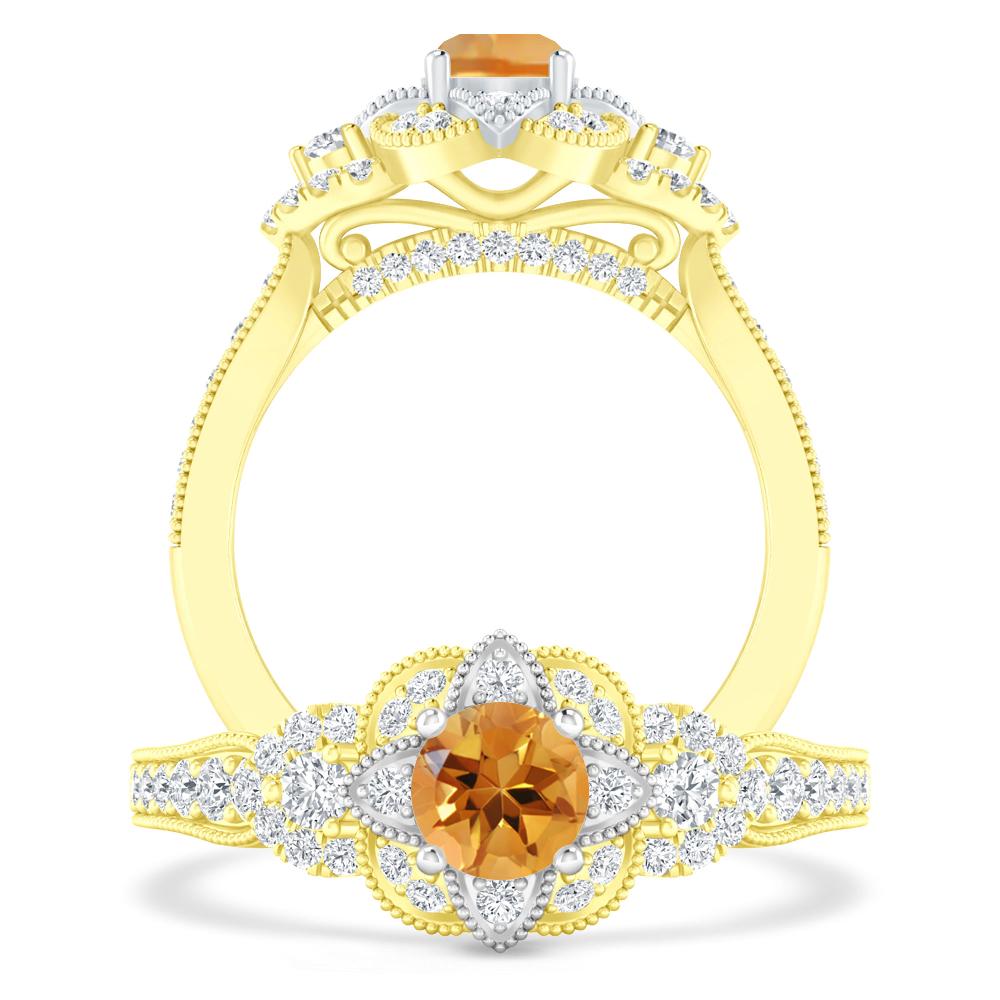 Yellow Gold - Citrine