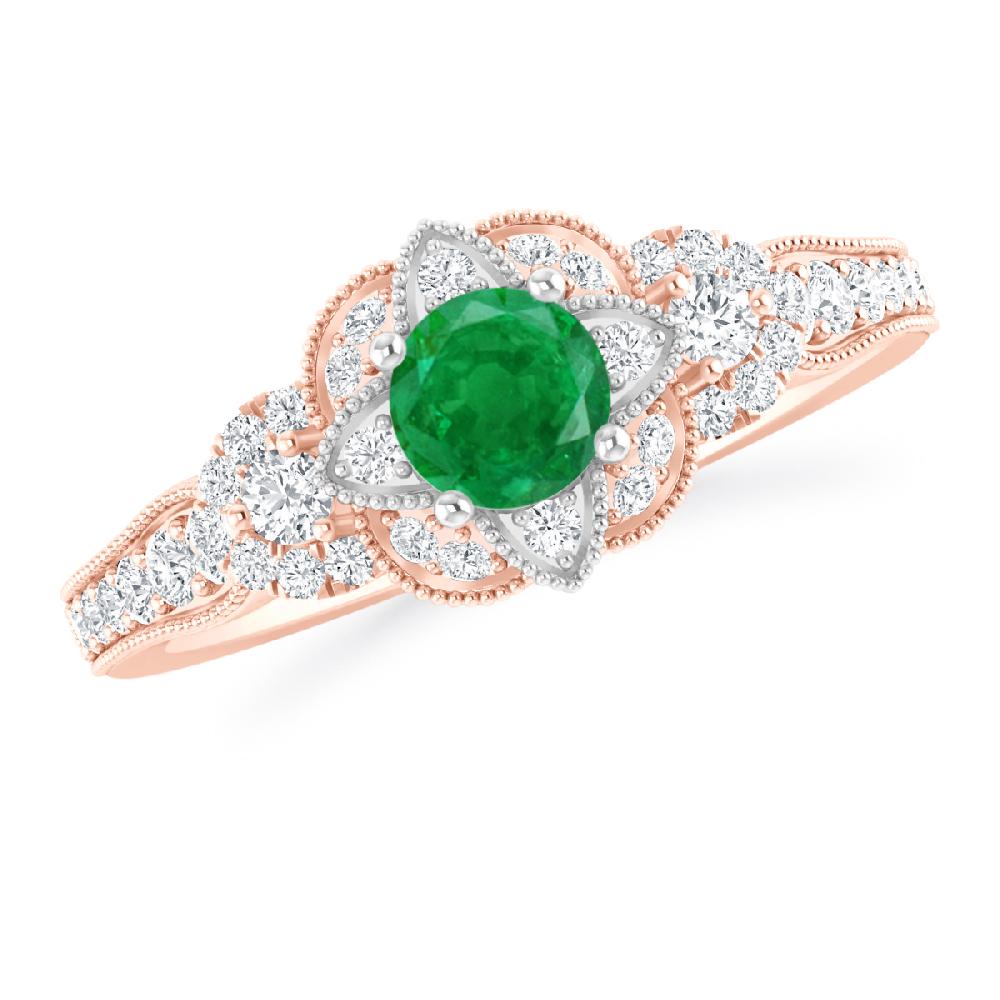 Rose Gold - Emerald