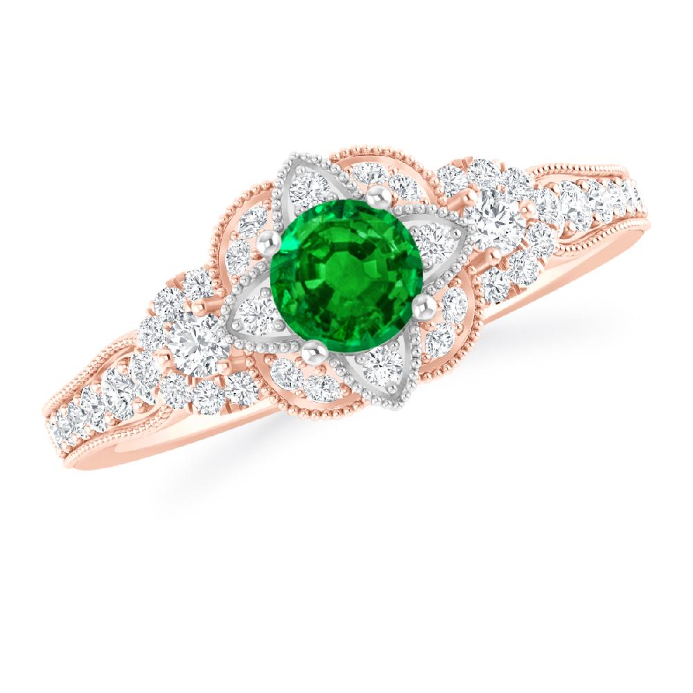 Rose Gold - Emerald