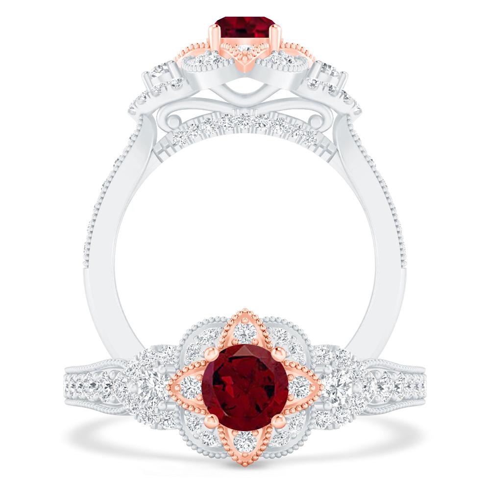 White Gold - Garnet