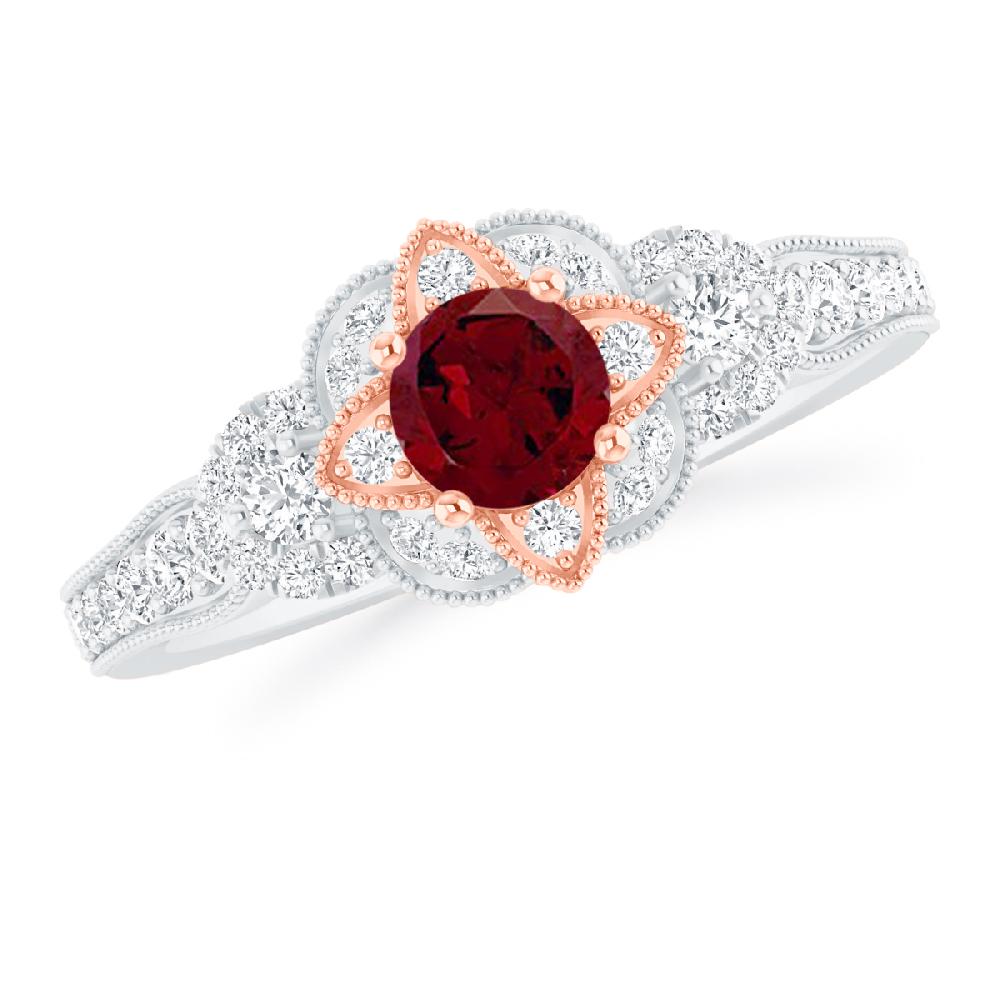 White Gold - Garnet