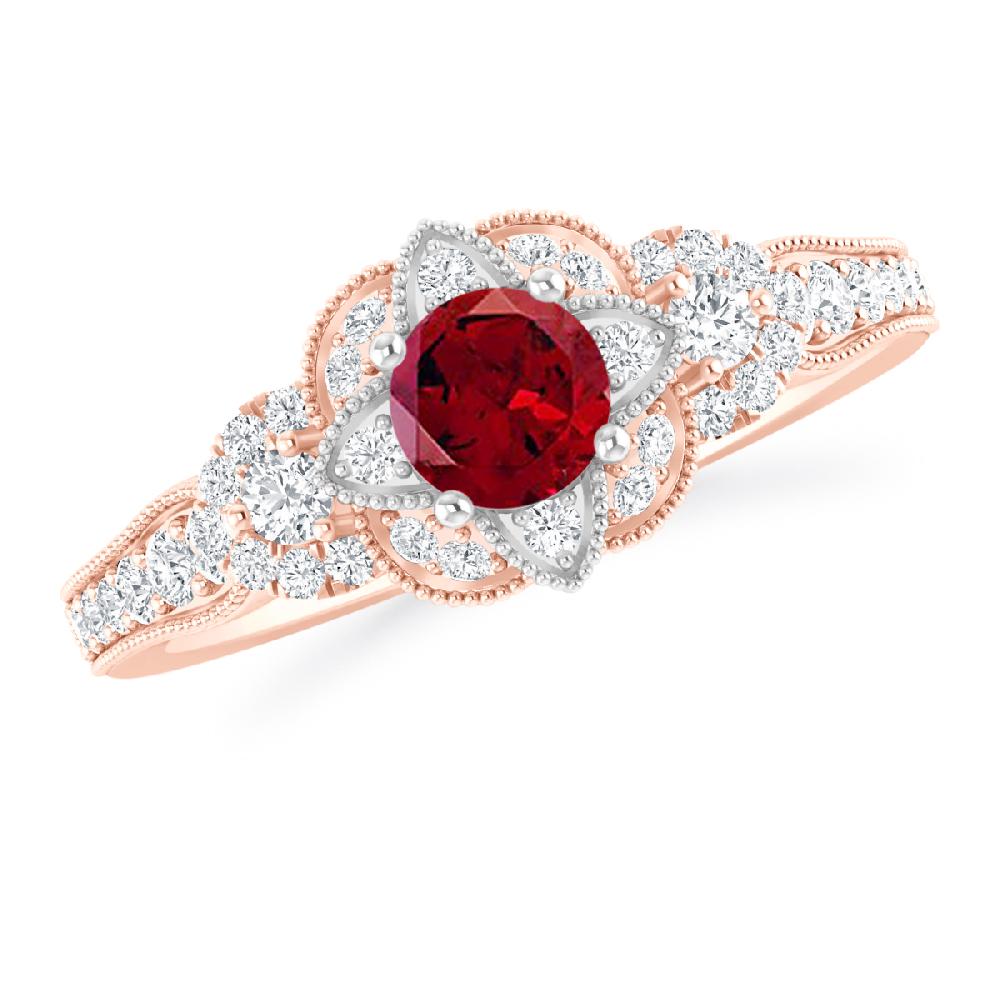 Rose Gold - Garnet