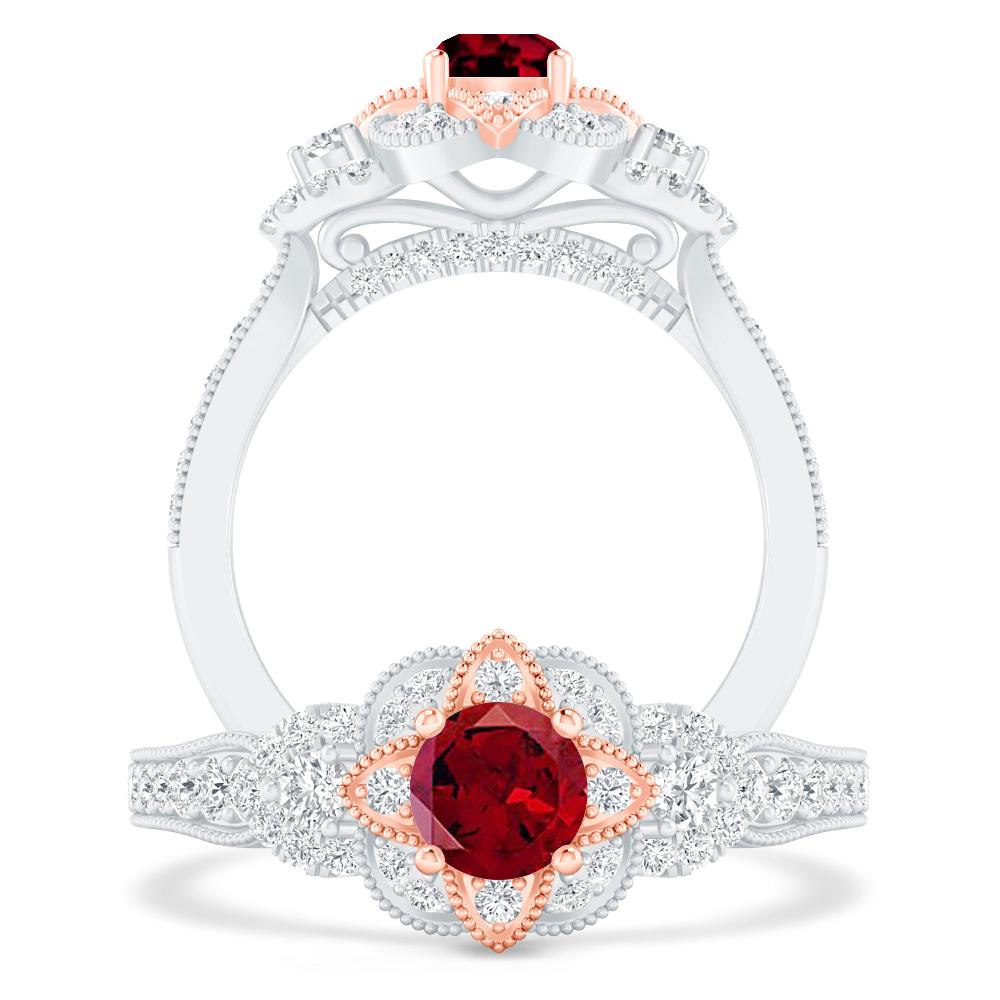 White Gold - Garnet