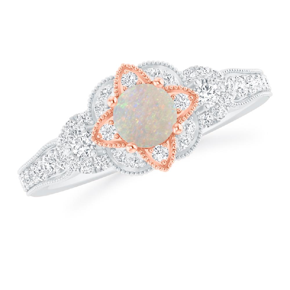 White Gold - Opal