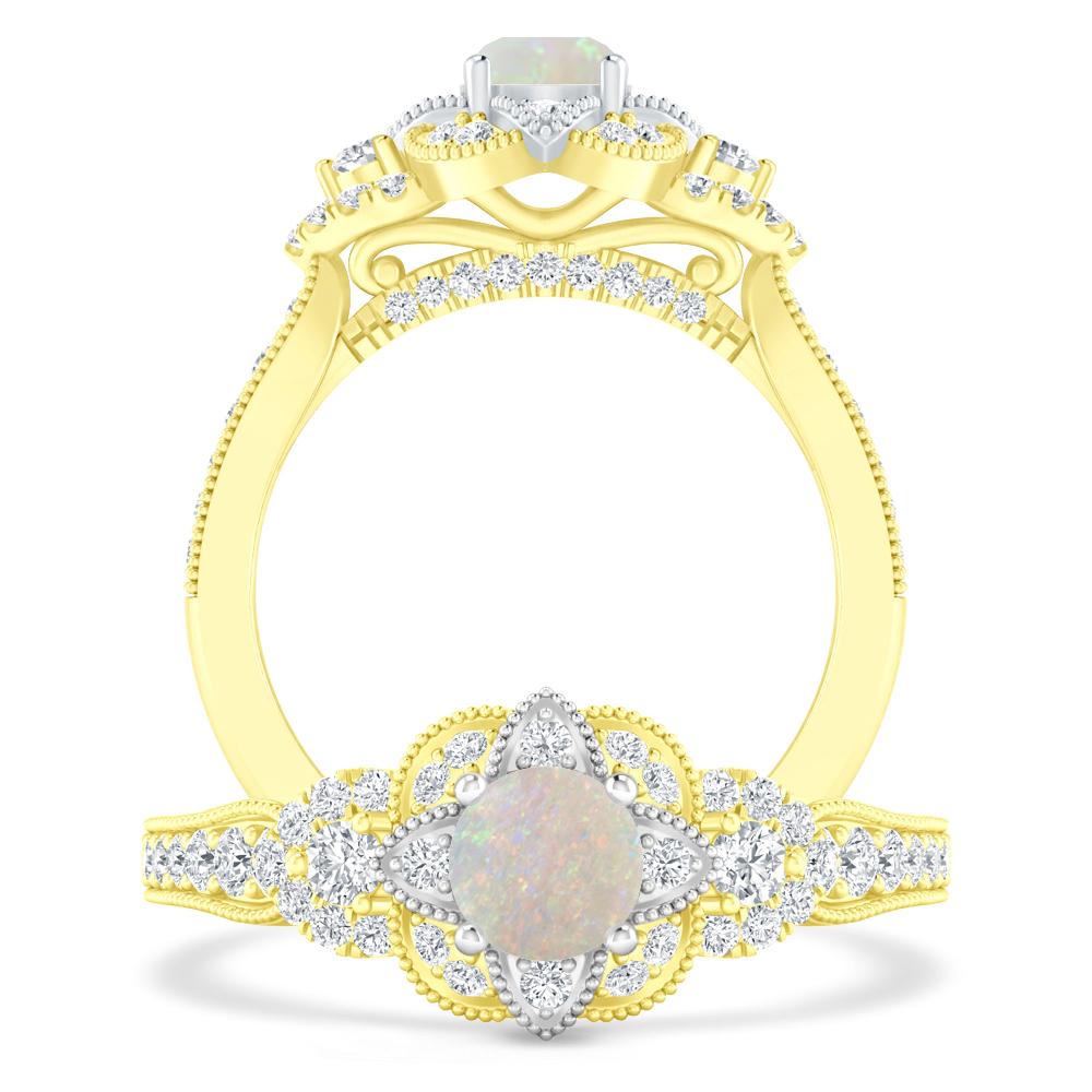 Yellow Gold - Opal