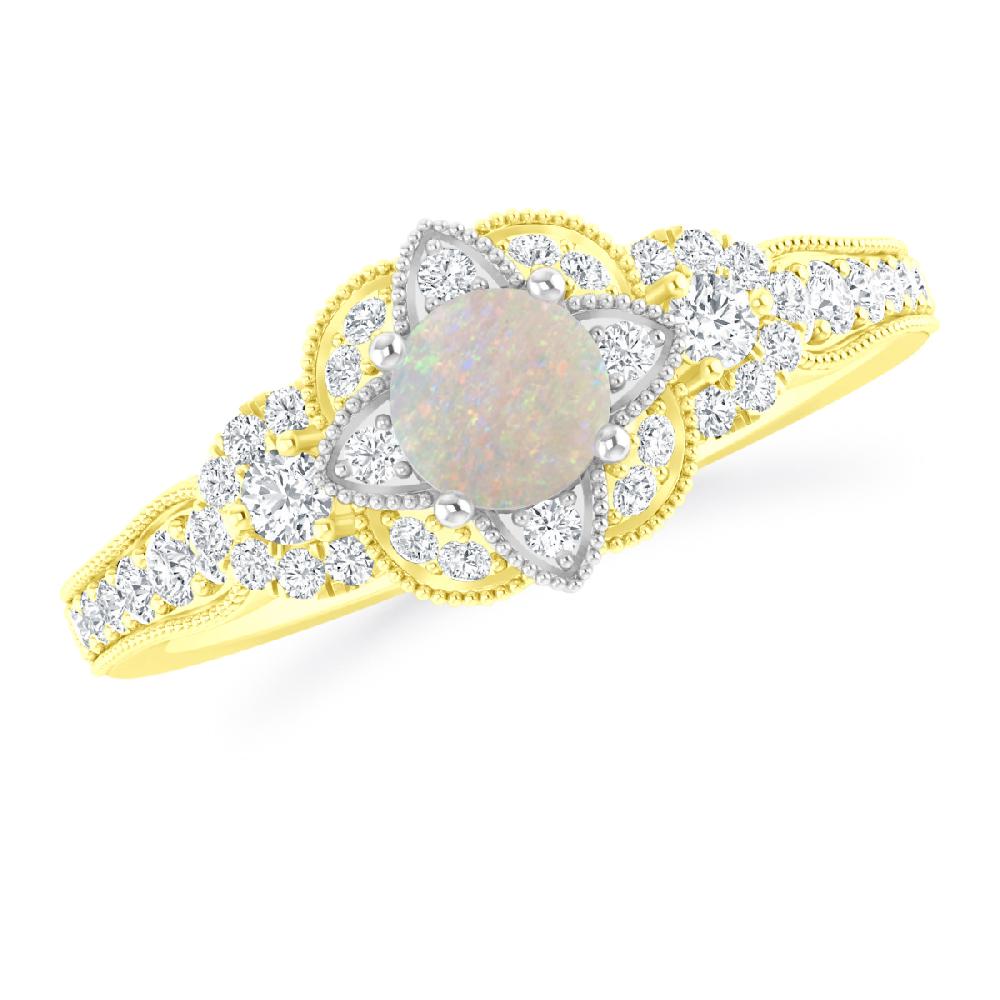 Yellow Gold - Opal