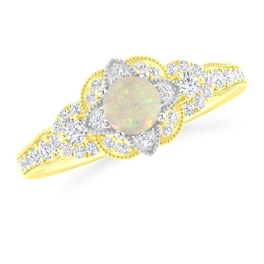 Yellow Gold - Opal