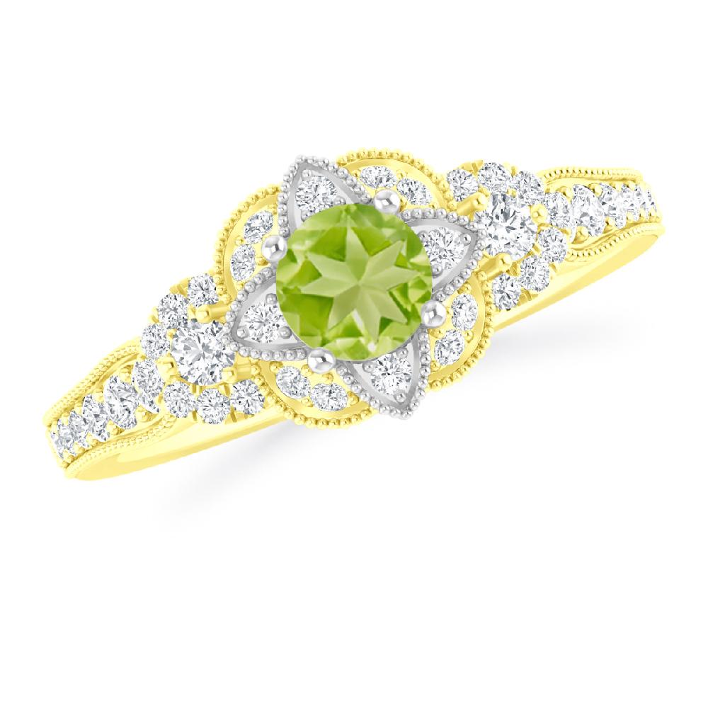 Yellow Gold - Peridot