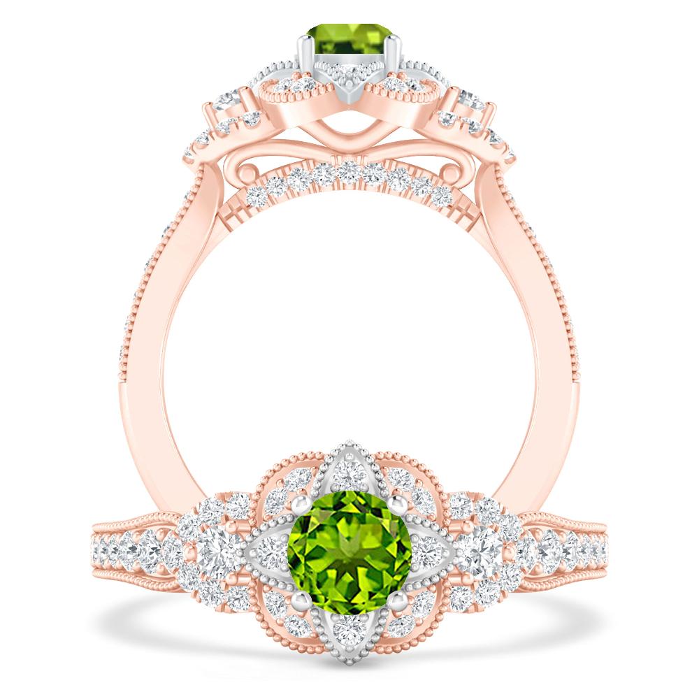 Rose Gold - Peridot