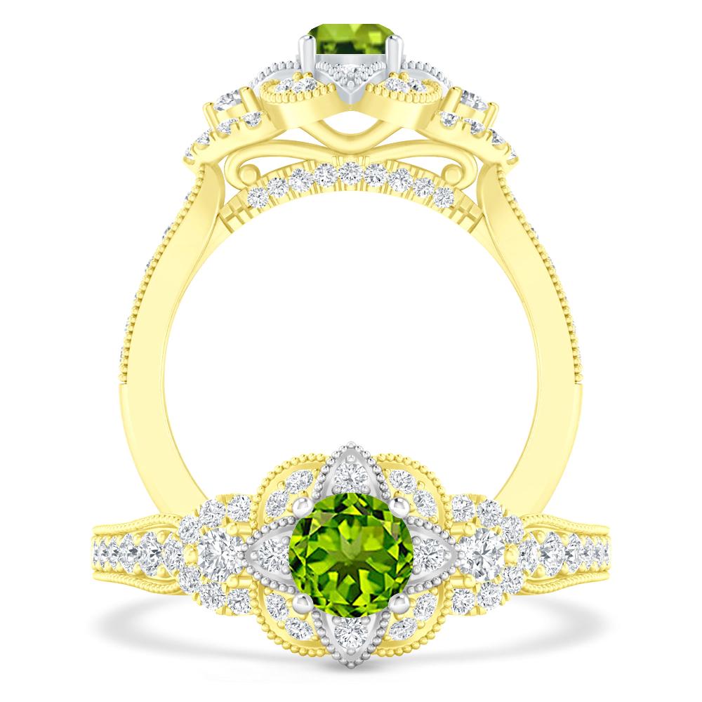 Yellow Gold - Peridot