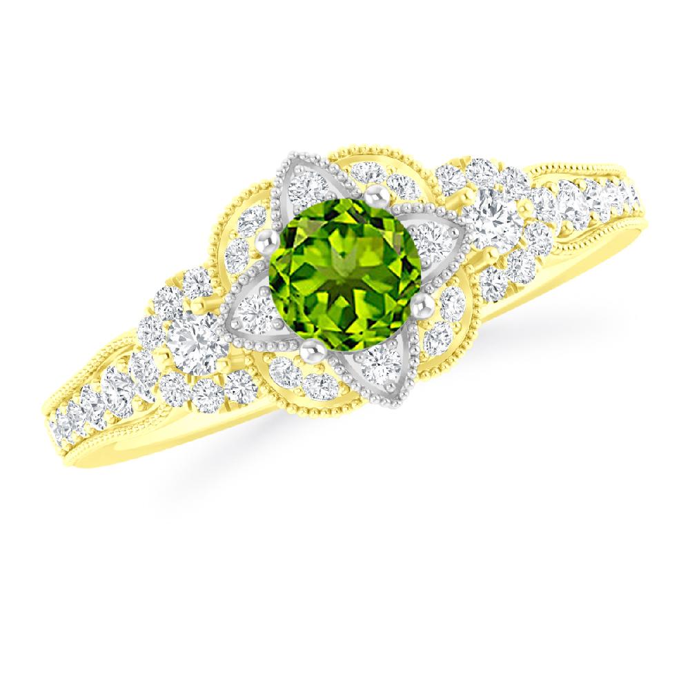 Yellow Gold - Peridot