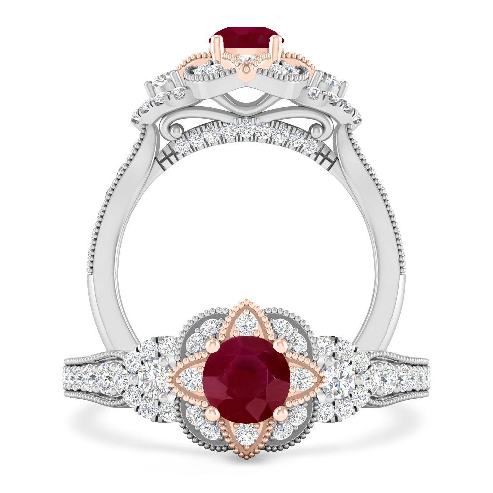 White Gold - Ruby