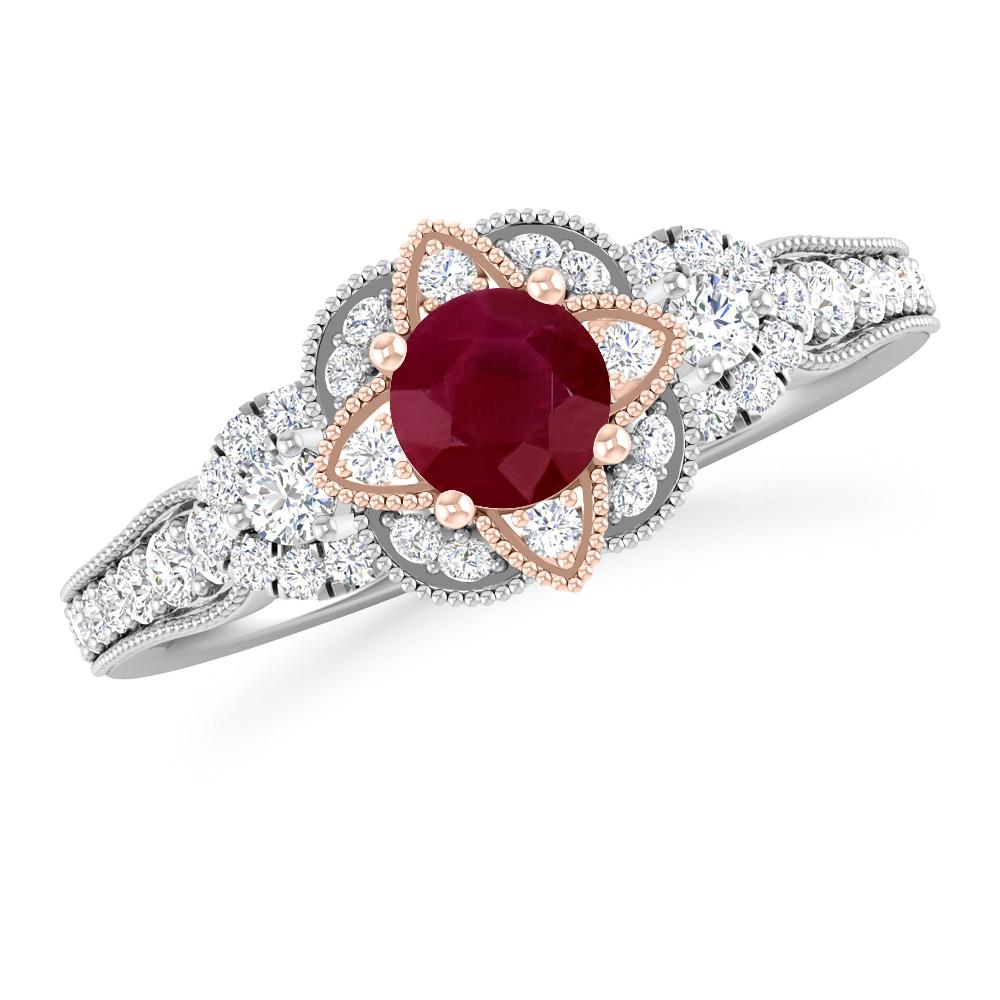 White Gold - Ruby