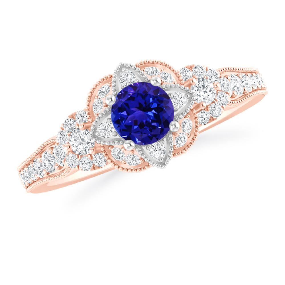 Rose Gold - Tanzanite