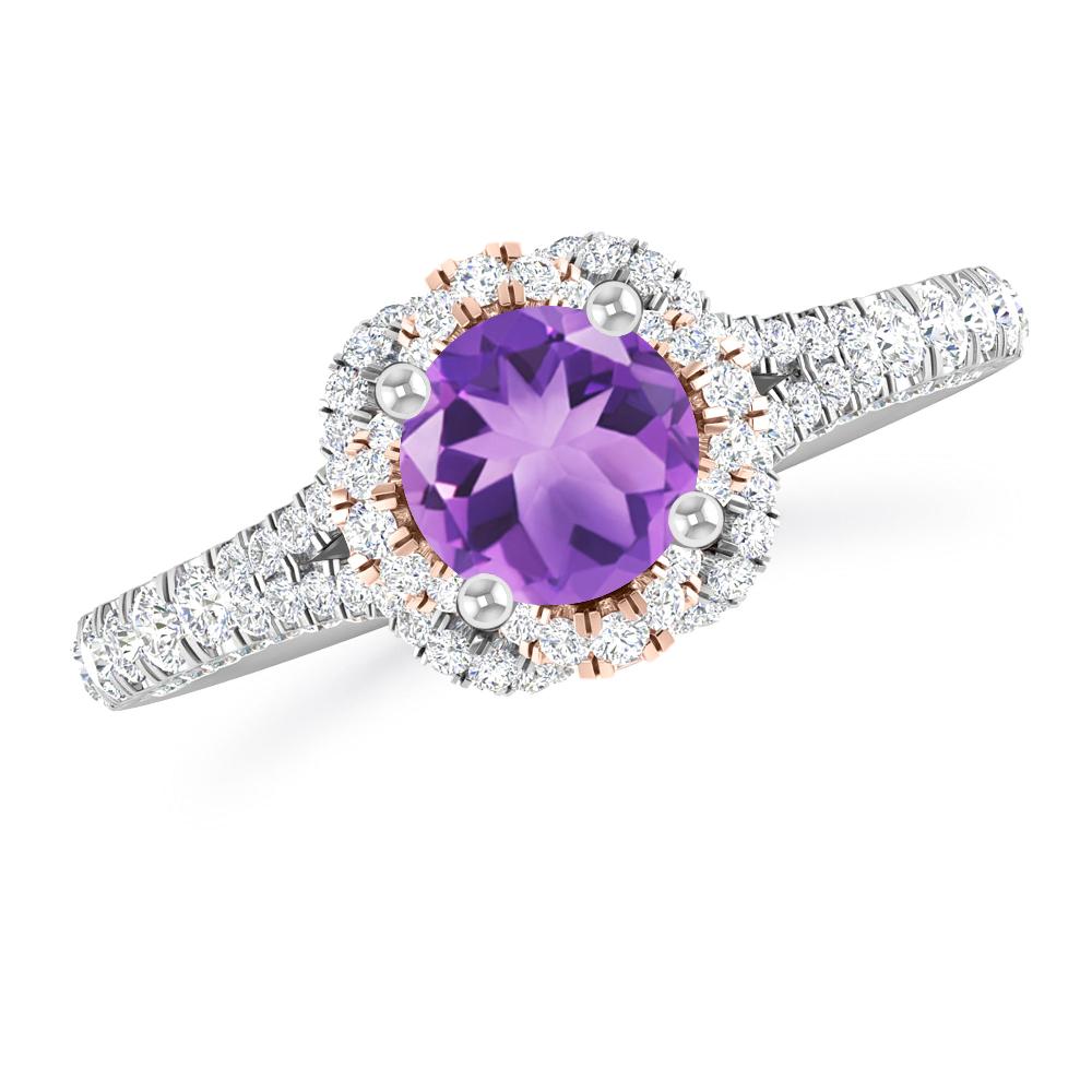 White Gold - Amethyst