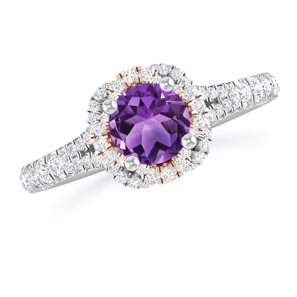 White Gold - Amethyst