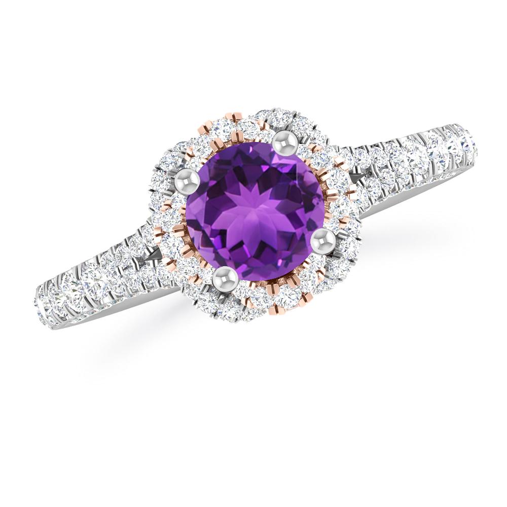 White Gold - Amethyst