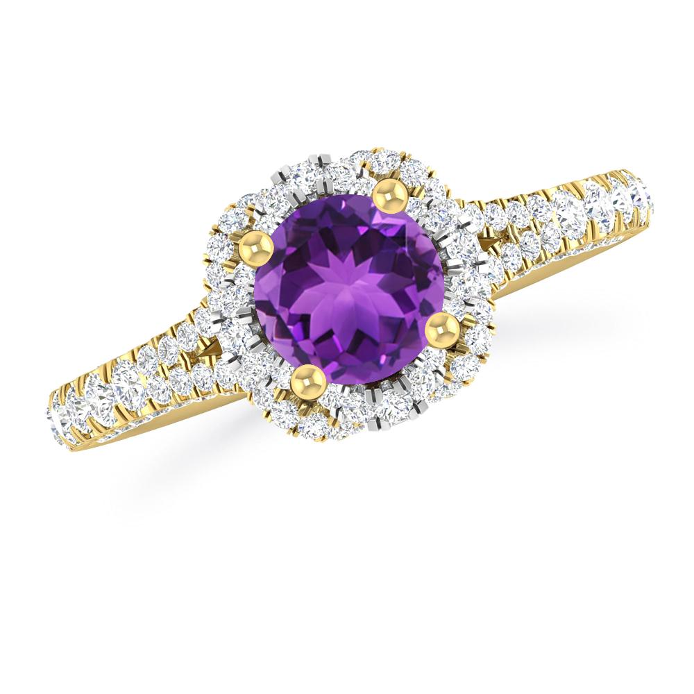 Yellow Gold - Amethyst