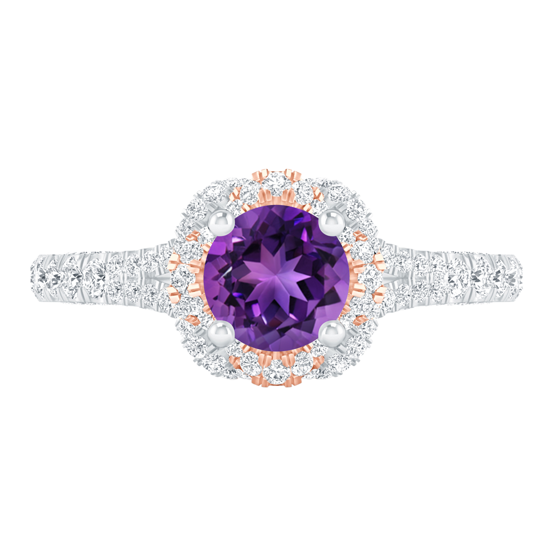 White Gold - Amethyst