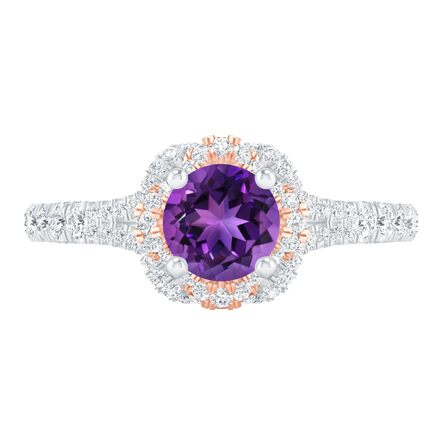 White Gold - Amethyst