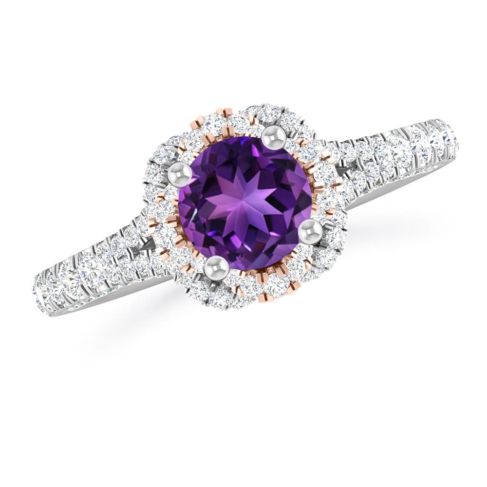 White Gold - Amethyst