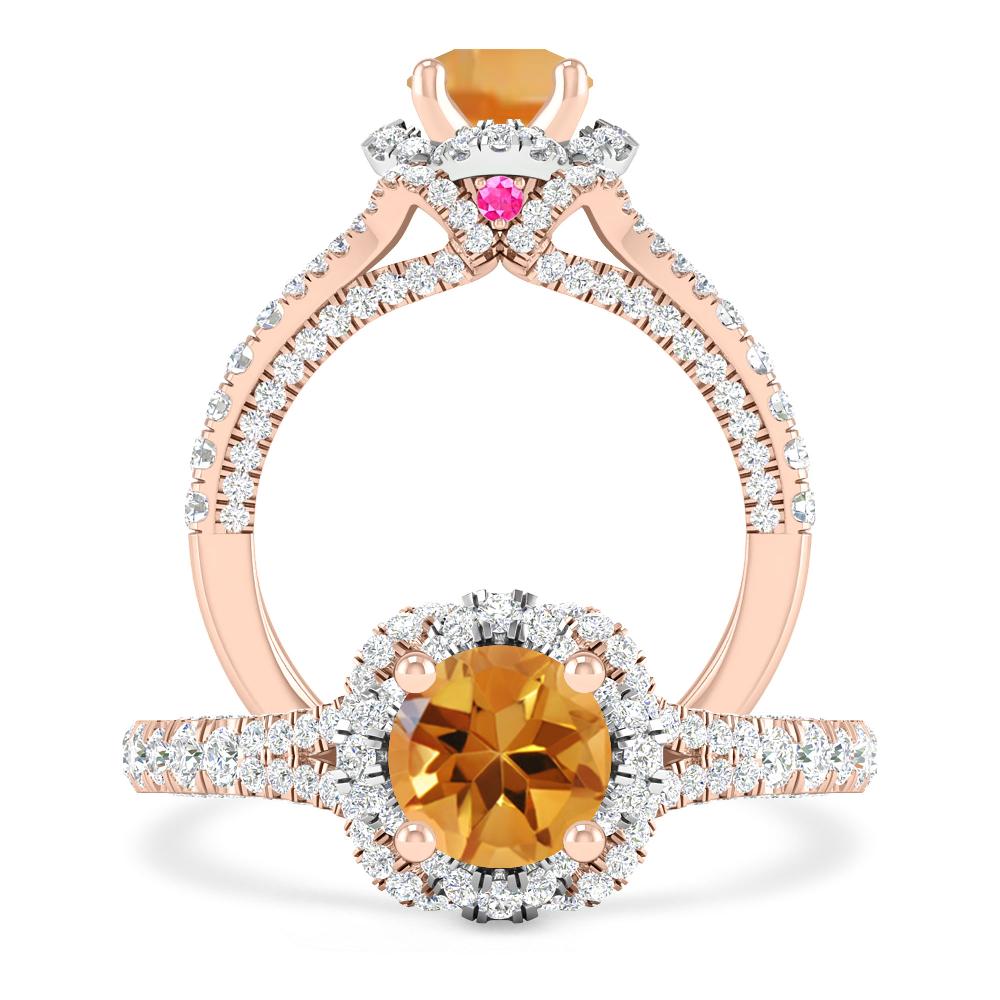 Rose Gold - Citrine