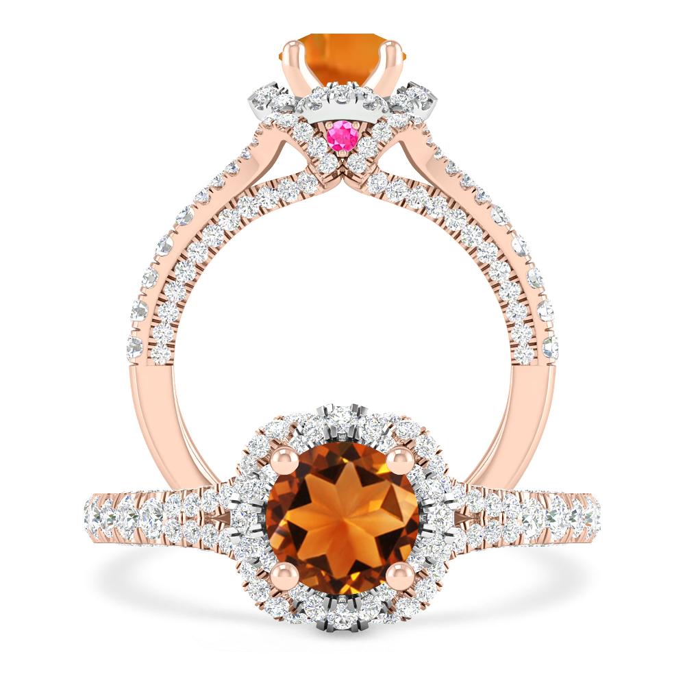 Rose Gold - Citrine