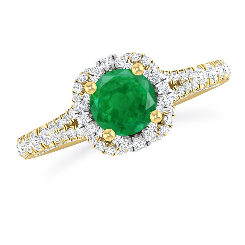 Yellow Gold - Emerald