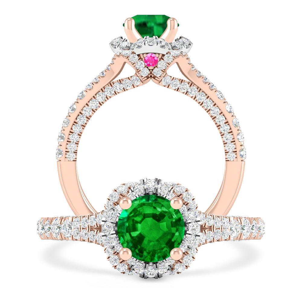 Rose Gold - Emerald