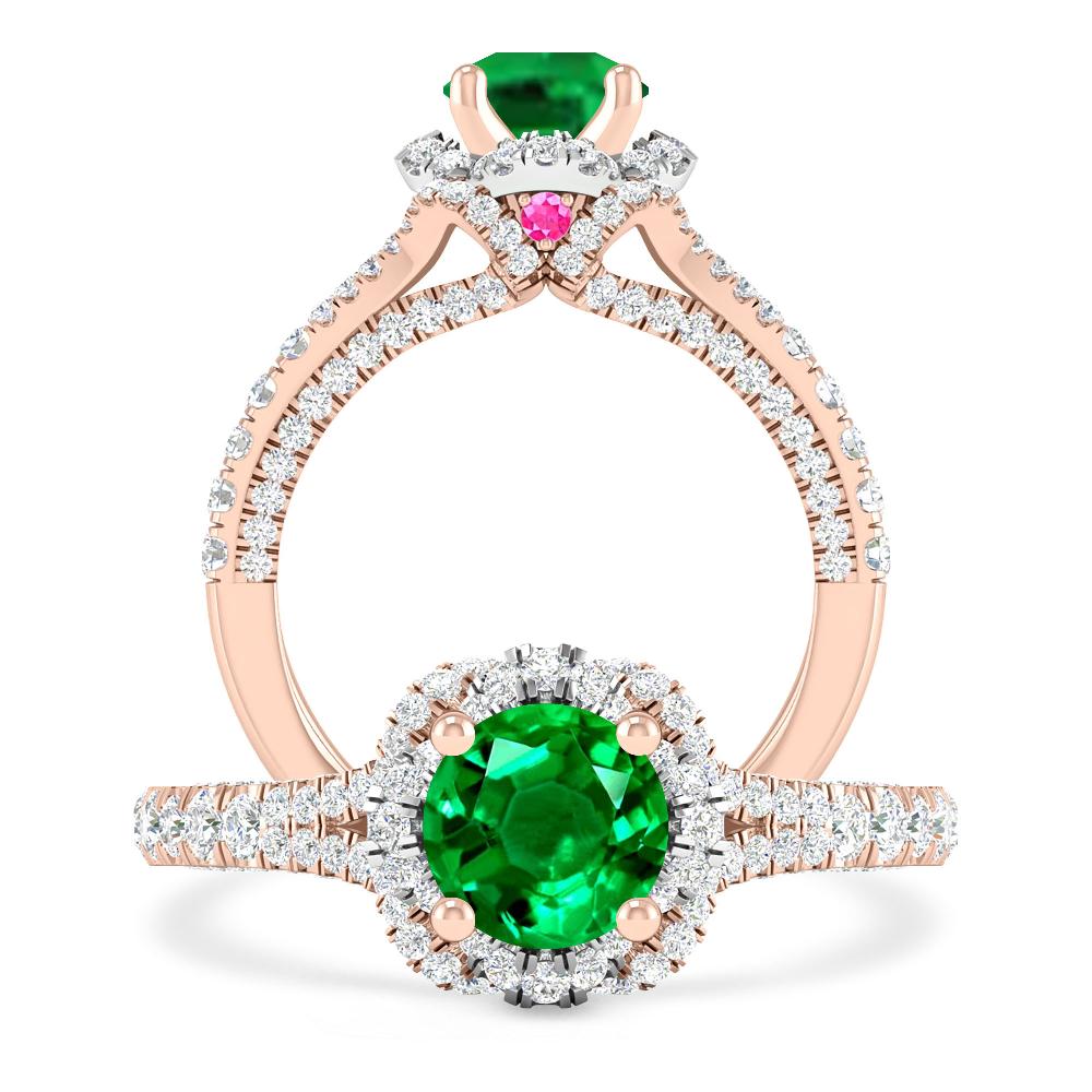 Rose Gold - Emerald