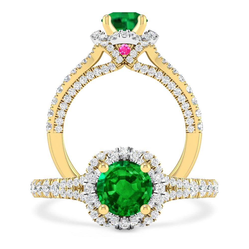 Yellow Gold - Emerald