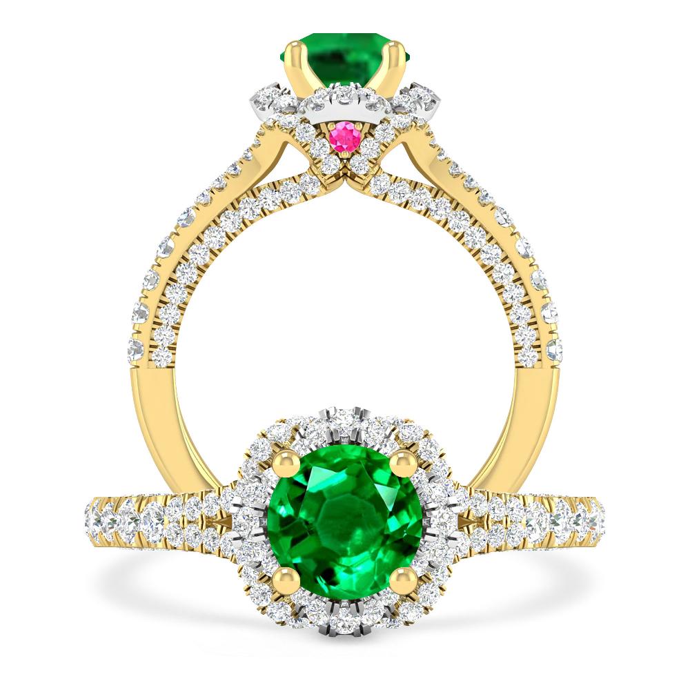 Yellow Gold - Emerald