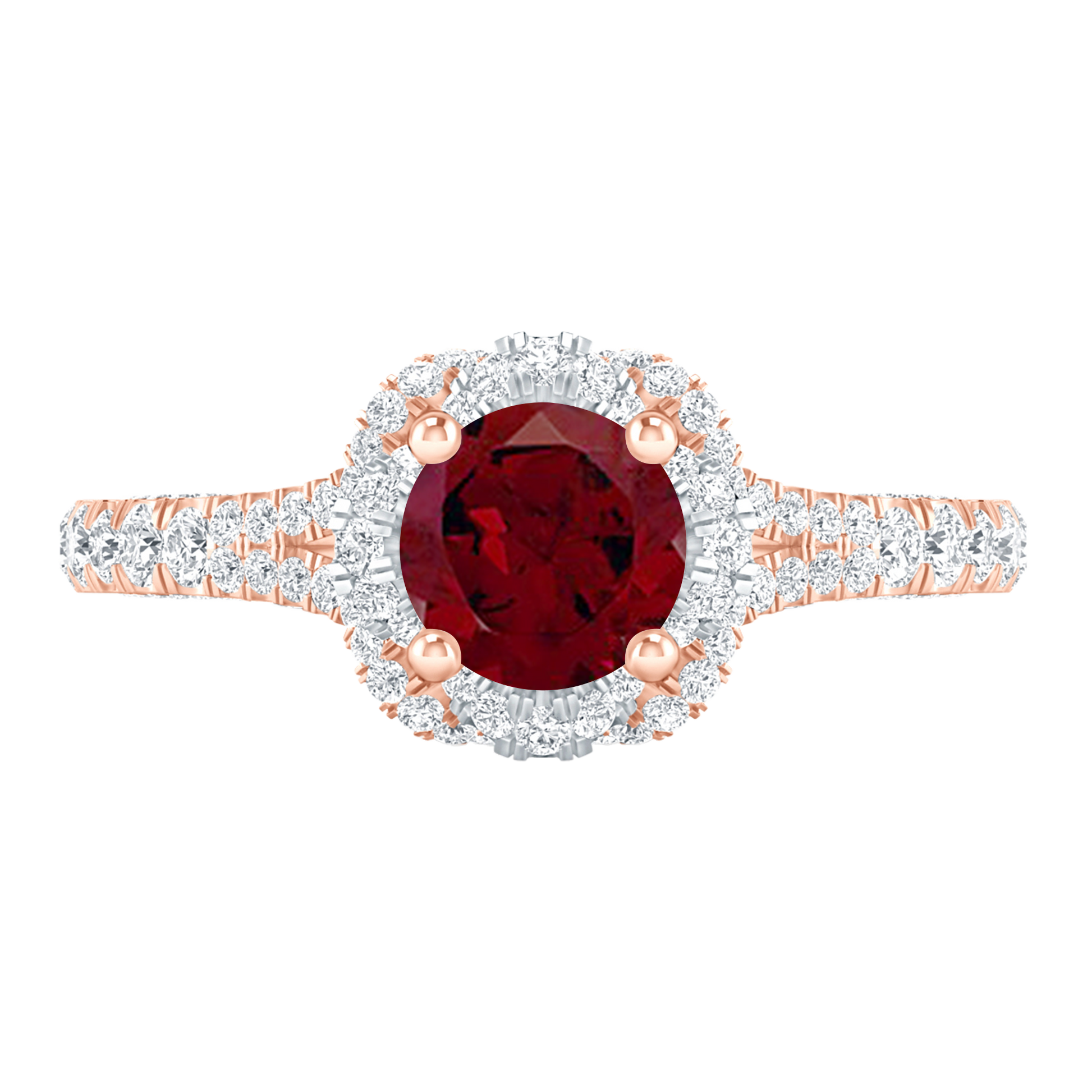 Rose Gold - Garnet