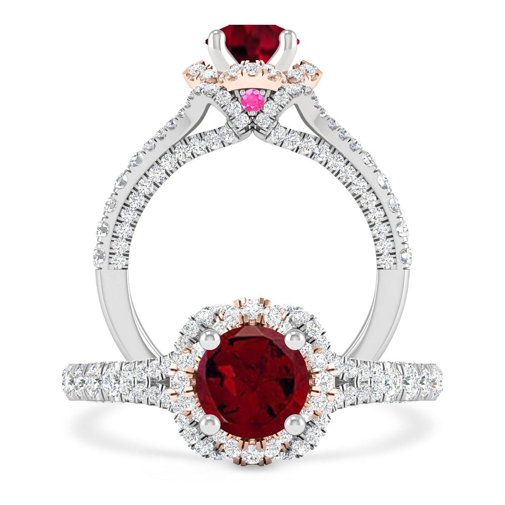 White Gold - Garnet