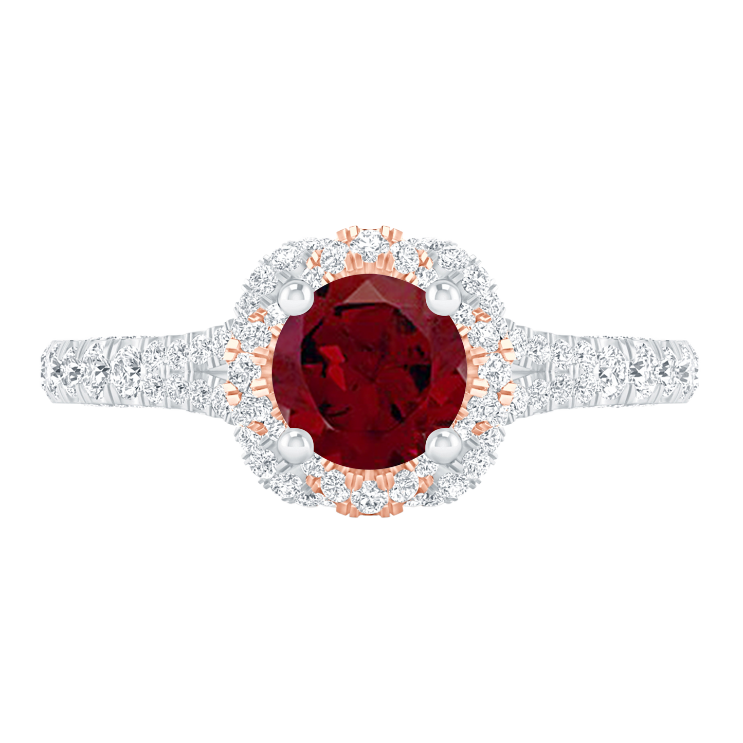 White Gold - Garnet