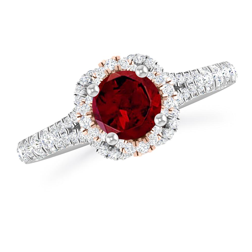 White Gold - Garnet