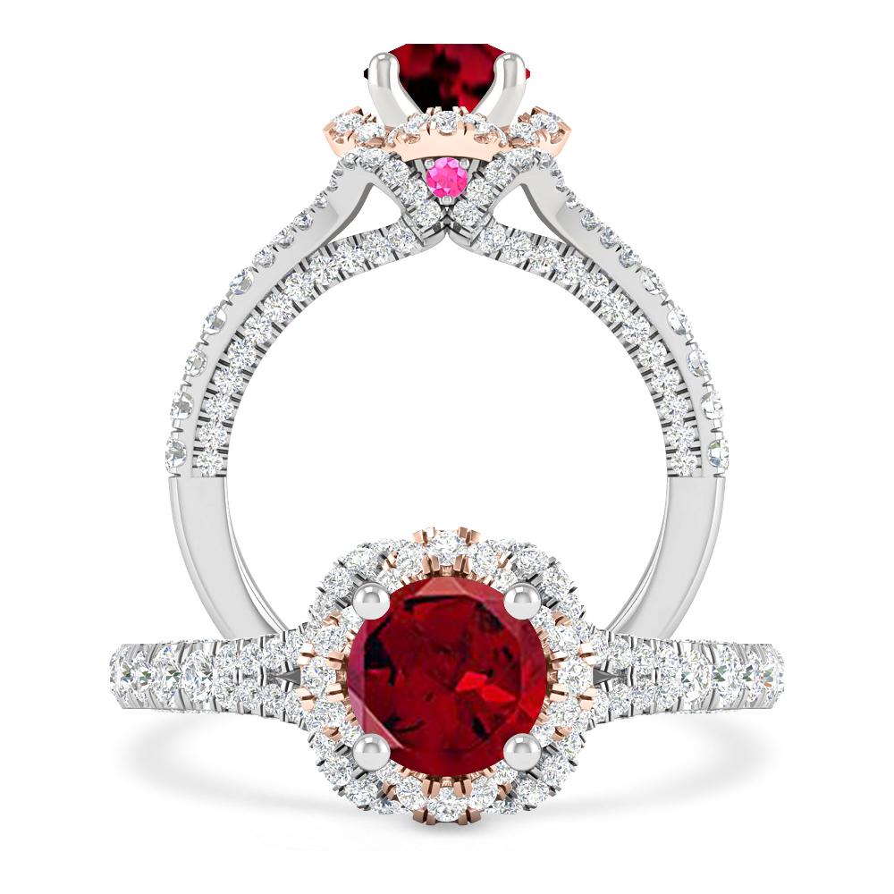 White Gold - Garnet