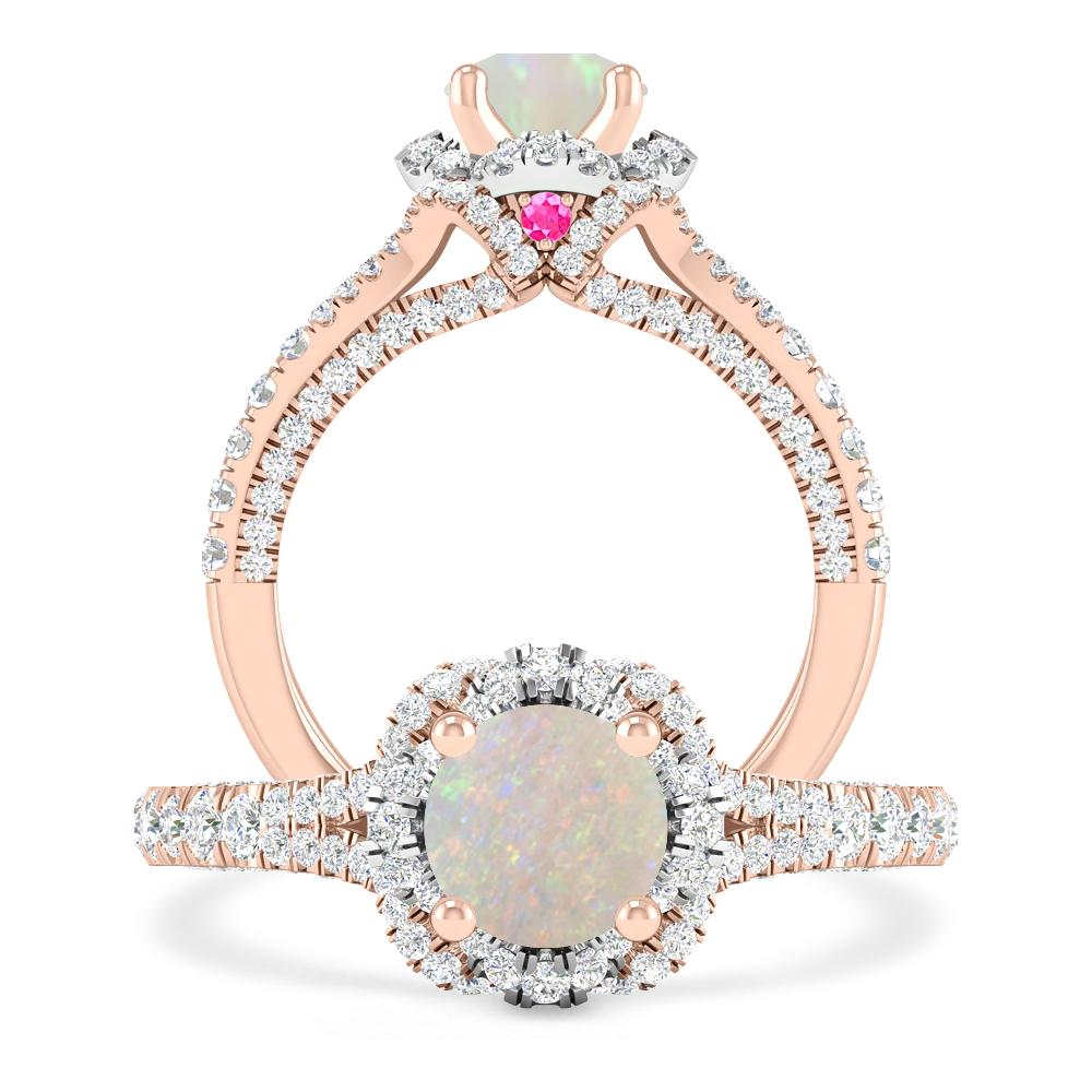 Rose Gold - Opal