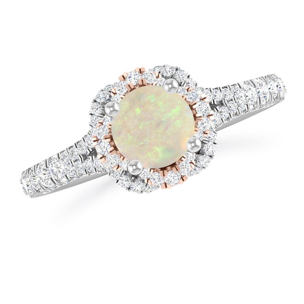 White Gold - Opal