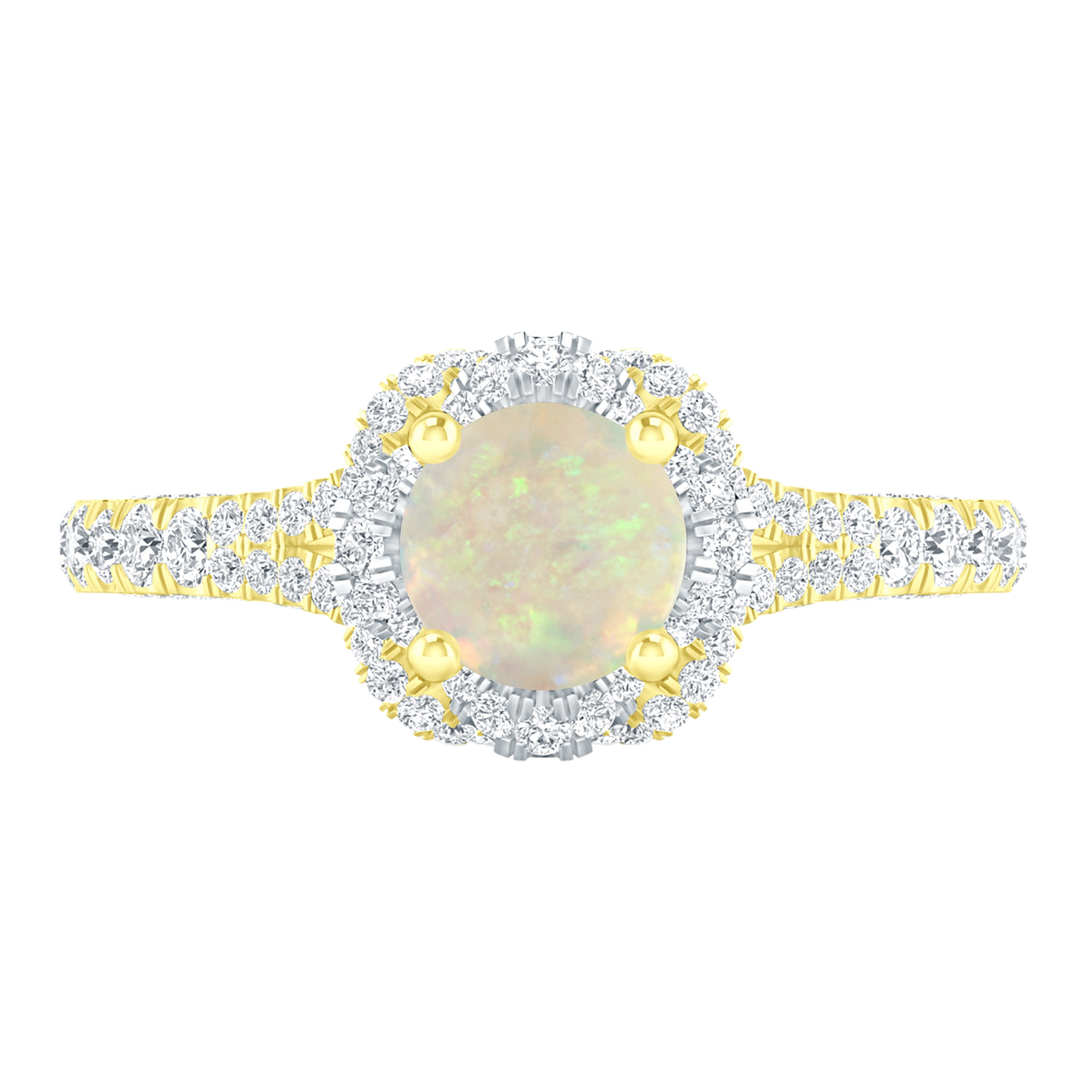 Yellow Gold - Opal