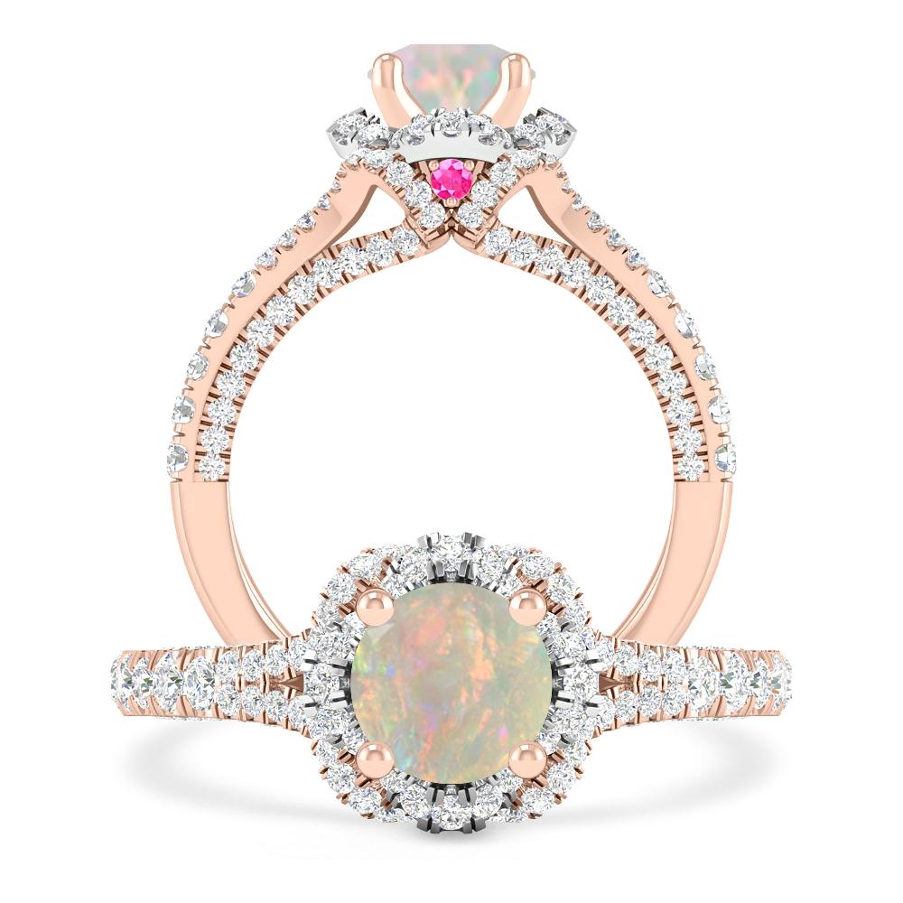 Rose Gold - Opal