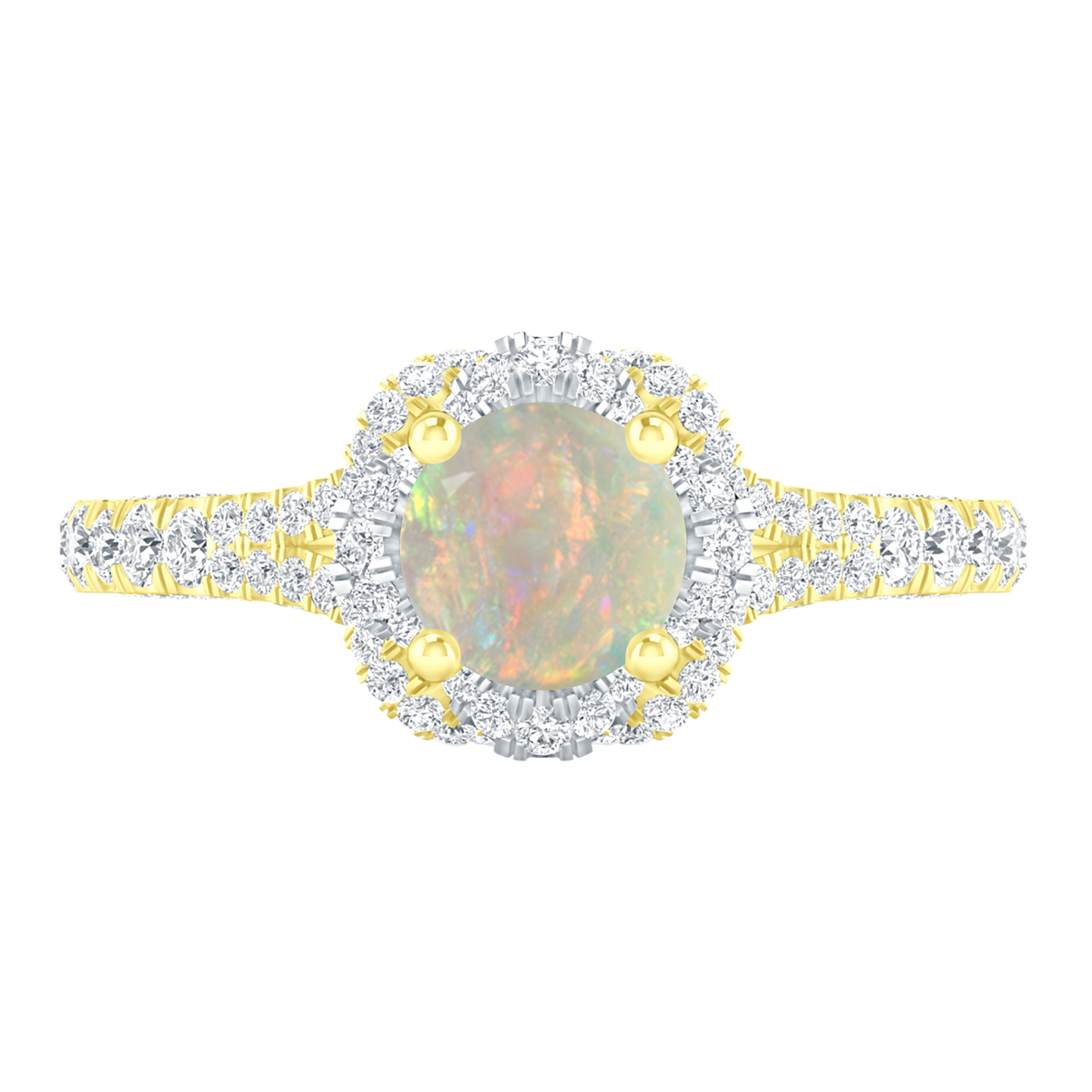 Yellow Gold - Opal