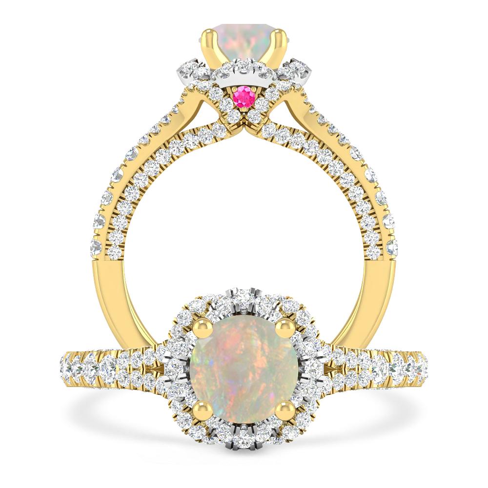 Yellow Gold - Opal