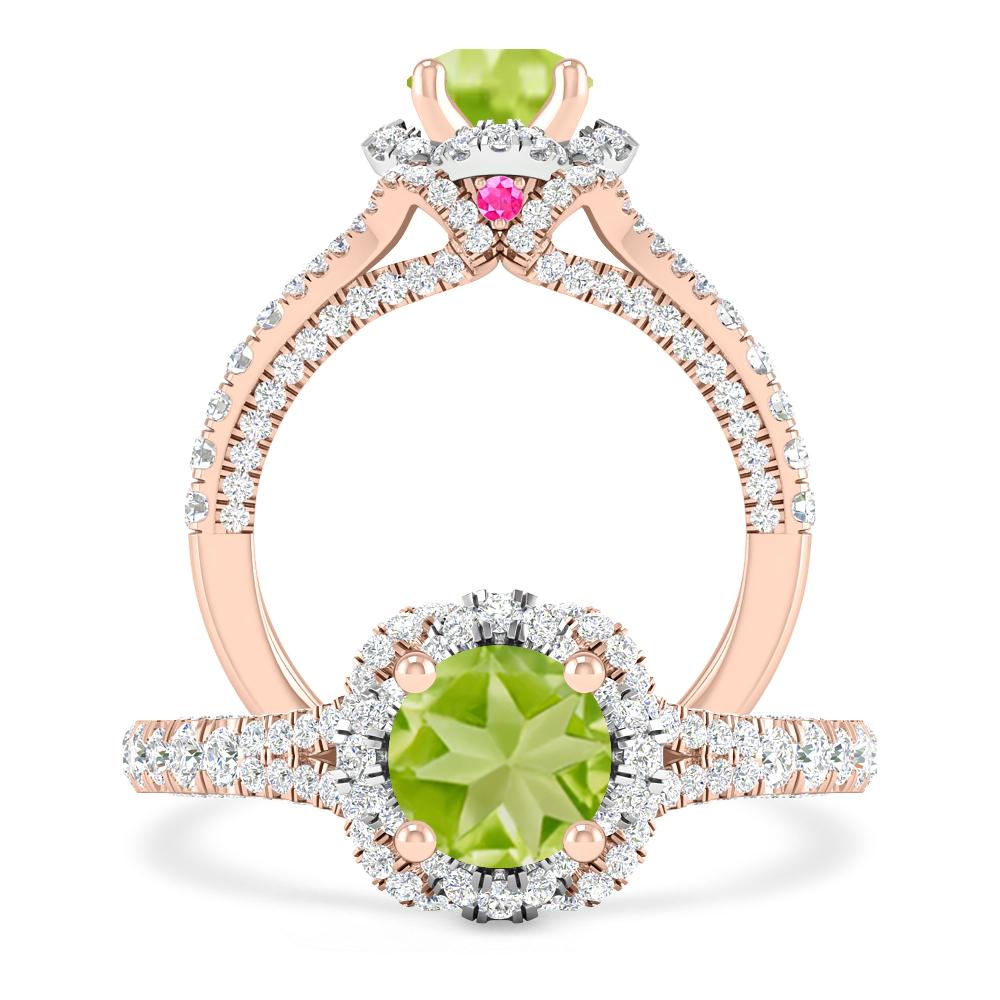 Rose Gold - Peridot