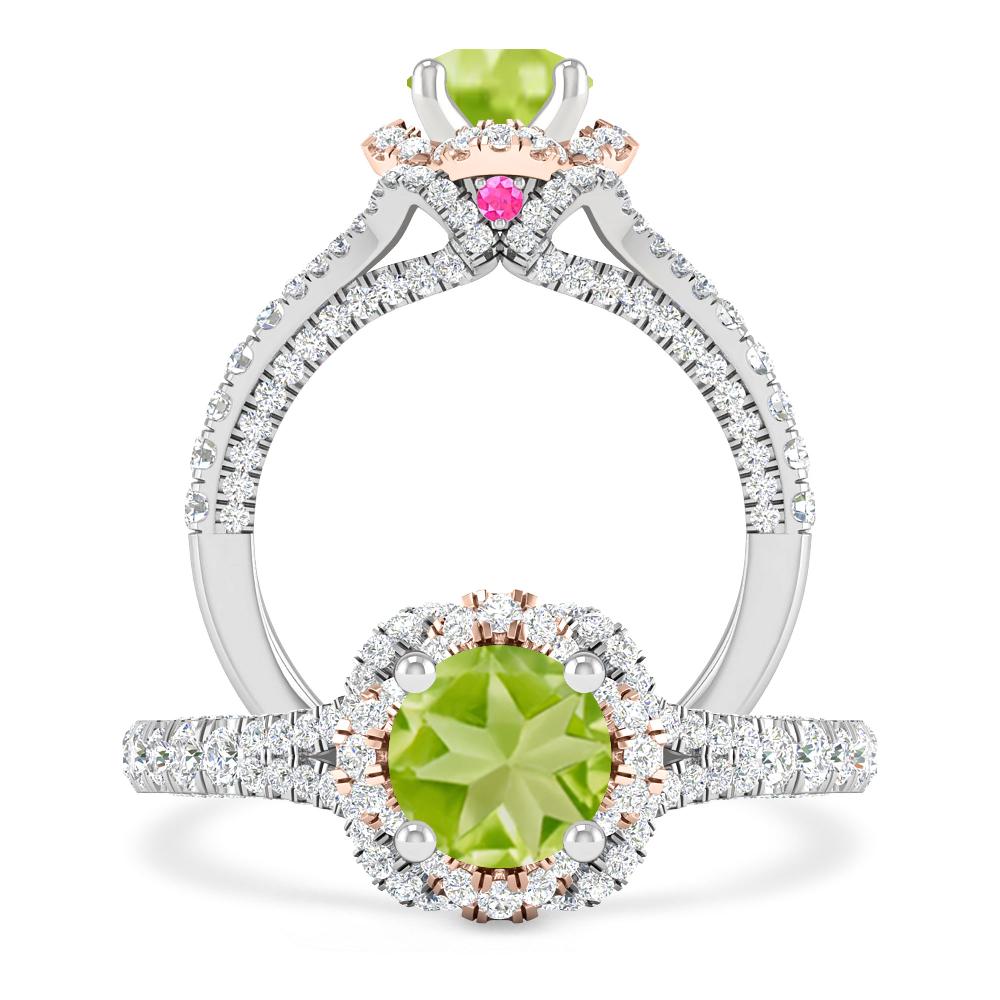 White Gold - Peridot