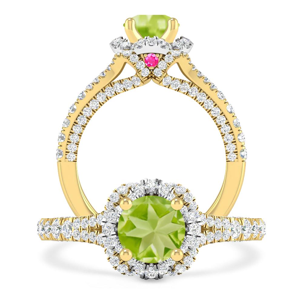 Yellow Gold - Peridot