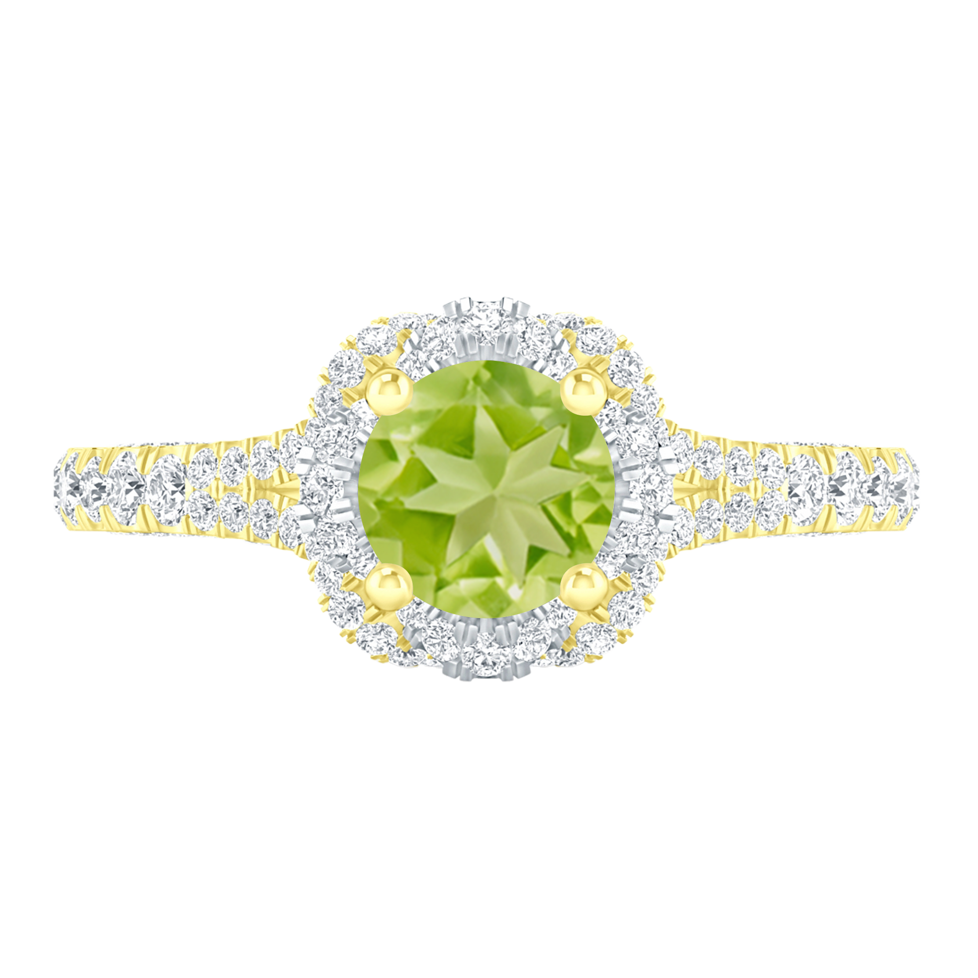 Yellow Gold - Peridot