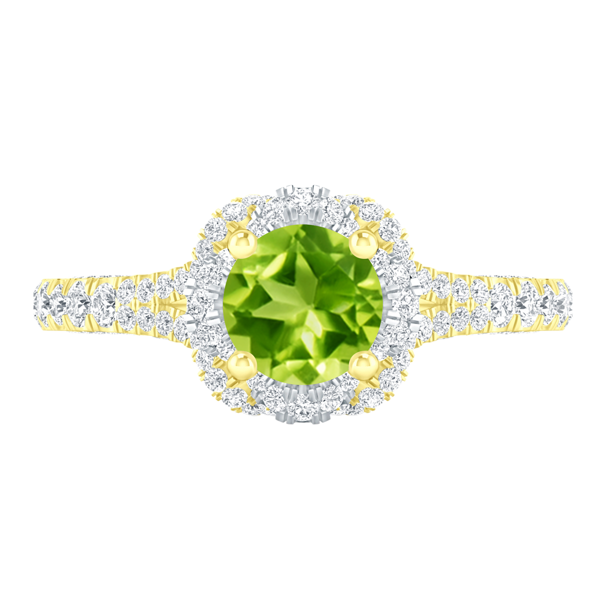 Yellow Gold - Peridot