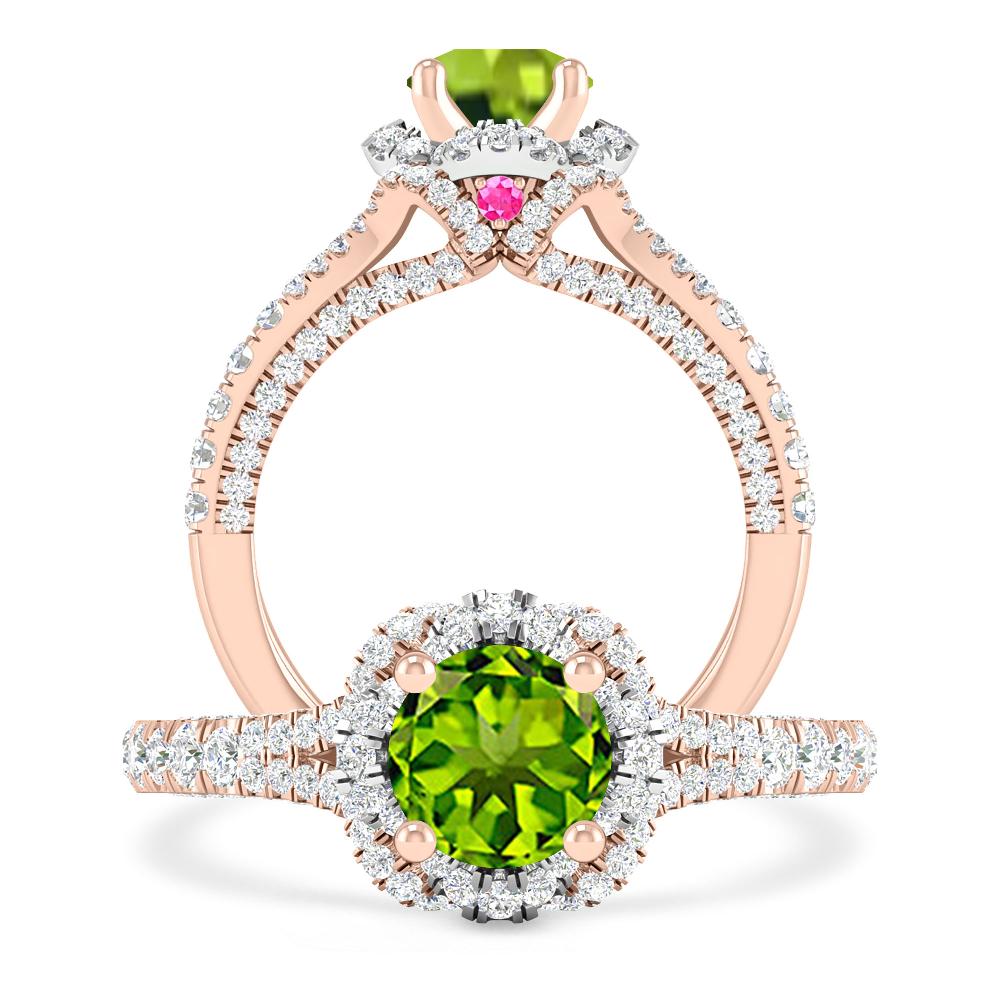 Rose Gold - Peridot